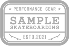 SAMPLE SKATEBOARDING STAMP